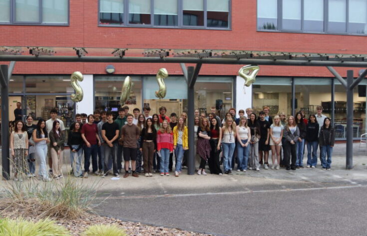 Aquinas students celebrate their A level results