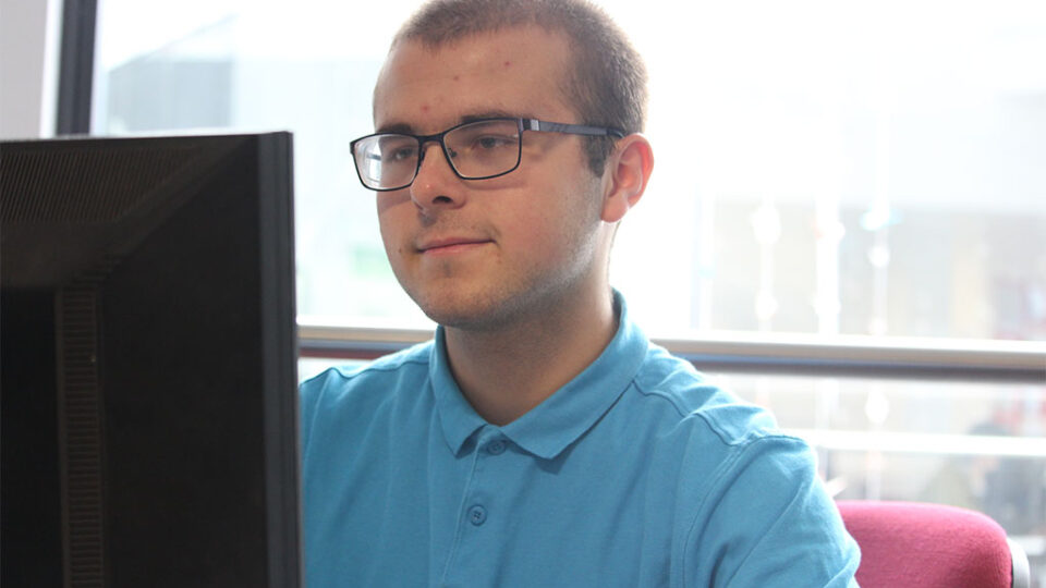 Photograph of a Uniformed Protective Services student